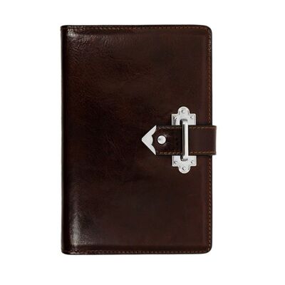Journal en cuir marron avec bloc-notes A5 rechargeable - À la recherche du temps perdu