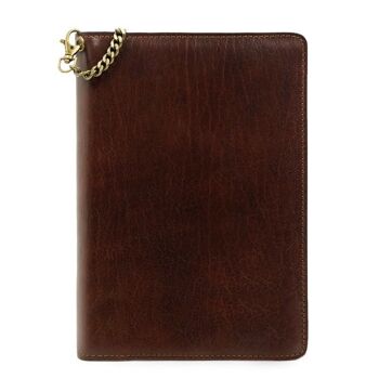 Journal en cuir avec bloc-notes A5 rechargeable - Le journal de personne 1