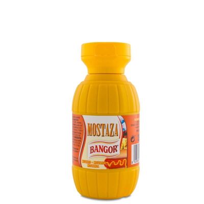 Mostaza Bangor botella barrilito 290 gr (12 unidades)