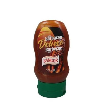 Barbecue Sauce Deluxe upside down bottle 300 ml (10 units)