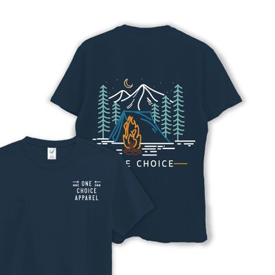 bonfire-scene-organic-cotton-tee , Light Blue