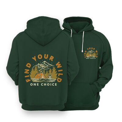 find-your-wild-hoodie-organic-cotton-hoodie , Forest Green