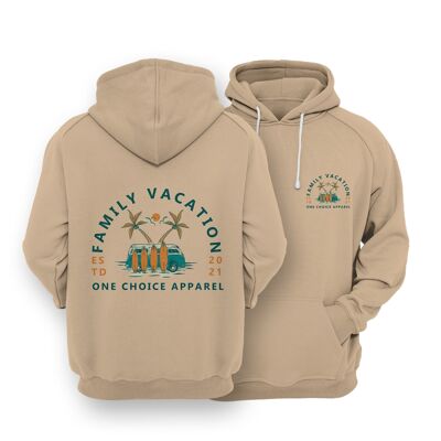 family-vacation-hoodie-organic-cotton-hoodie , Desert Sand