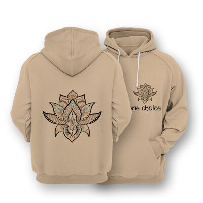 lotus-symbol-hoodie-earth-positive-hoodie , Desert Sand