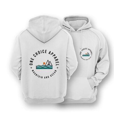 mountain-ocean-hoodie-earth-positive-hoodie , Misty White