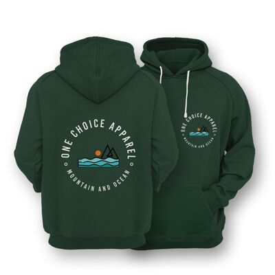 mountain-ocean-hoodie-earth-positive-hoodie , Forest Green