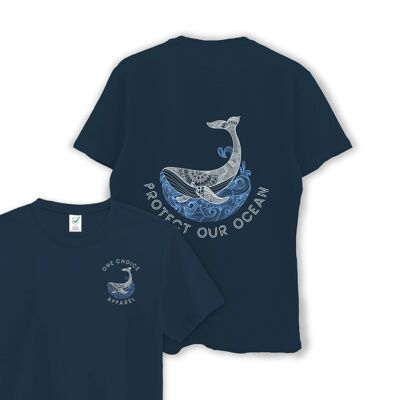 protect-our-ocean-earth-positive-tee , Denim Blue