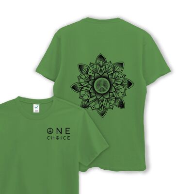 peace-mandala-earth-positive-tee , Leaf Green