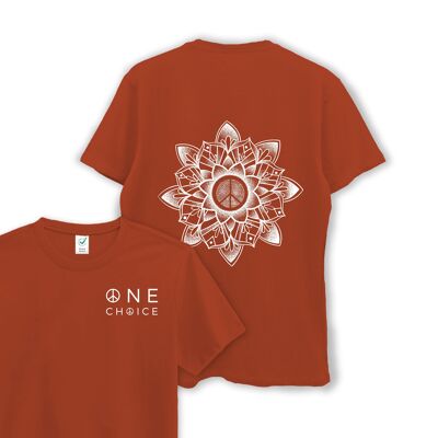 peace-mandala-earth-positive-tee , Dark Orange