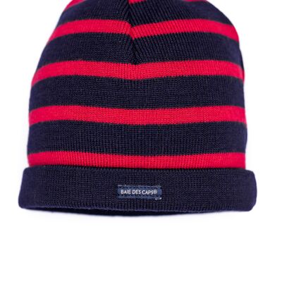 Cappello da marinaio color rubino blu navy 100% lana