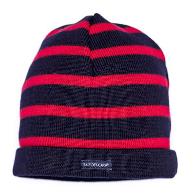 Cappello da marinaio color rubino blu navy 100% lana
