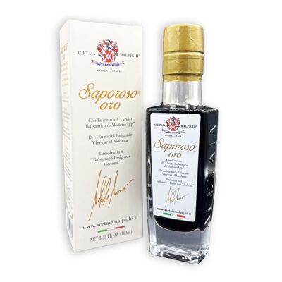 Condiment with Balsamic Vinegar of Modena IGP - Saporoso Gold - 100 ml