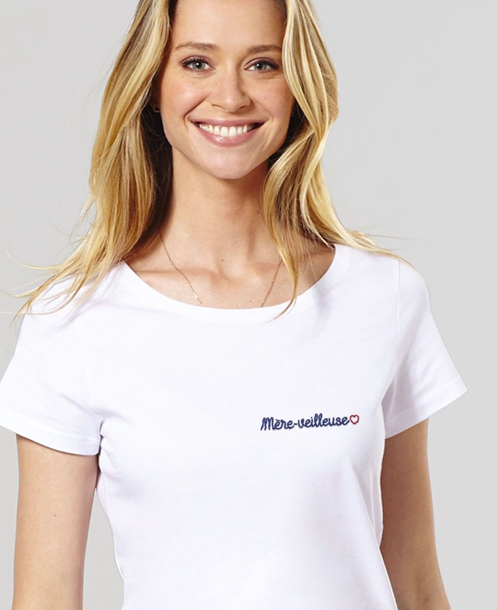 T shirt 2025 brodé femme