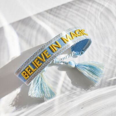 Believe in magic statement bracelet