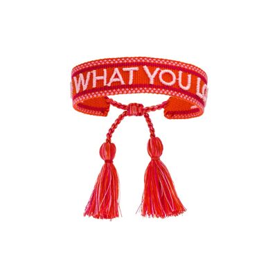 Haz lo que amas pulsera de declaración