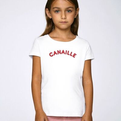 Camiseta infantil Canaille (efecto terciopelo)