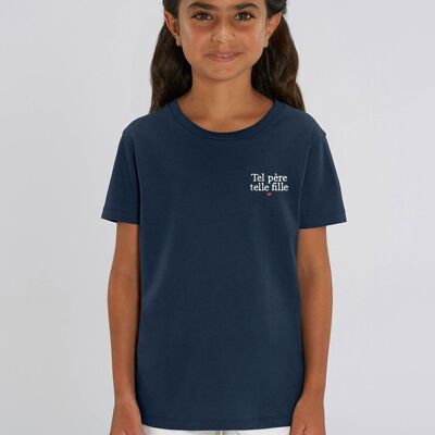 Camiseta infantil De tal padre tal hija (bordada)