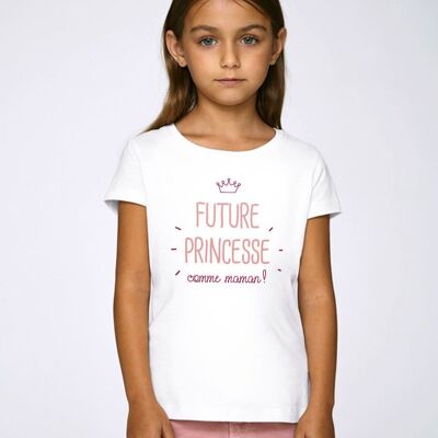 Futura princesa camiseta para niños