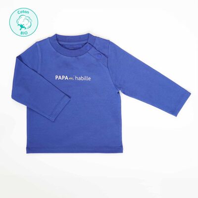Tshirt “Pitchoun” bleu cobalt