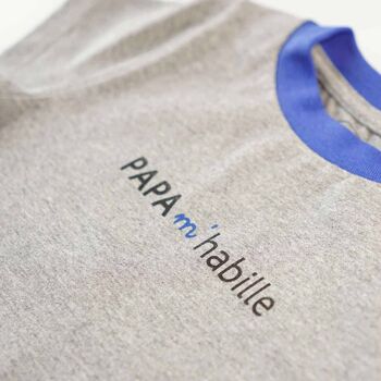 Tshirt “Grenouille” bleu cobalt 3