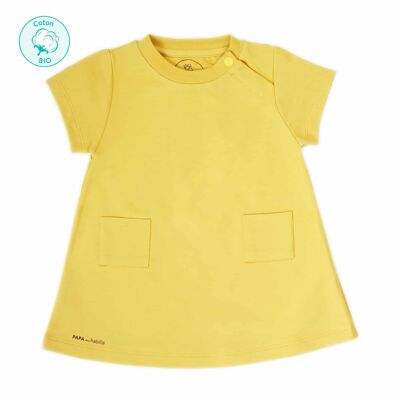 Robe “Chaton” jaune moutarde