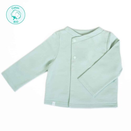 Gilet “Ptiloup” vert d’eau