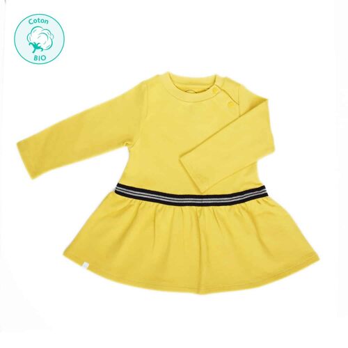 Robe “Poupette” jaune moutarde