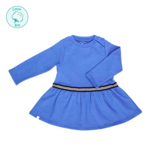 Robe “Poupette” bleu cobalt