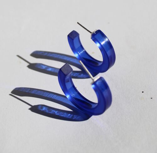 Pendientes criollos  SOULBOTTLE azul