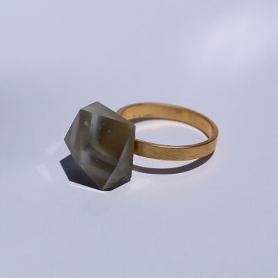 gray GEO ring