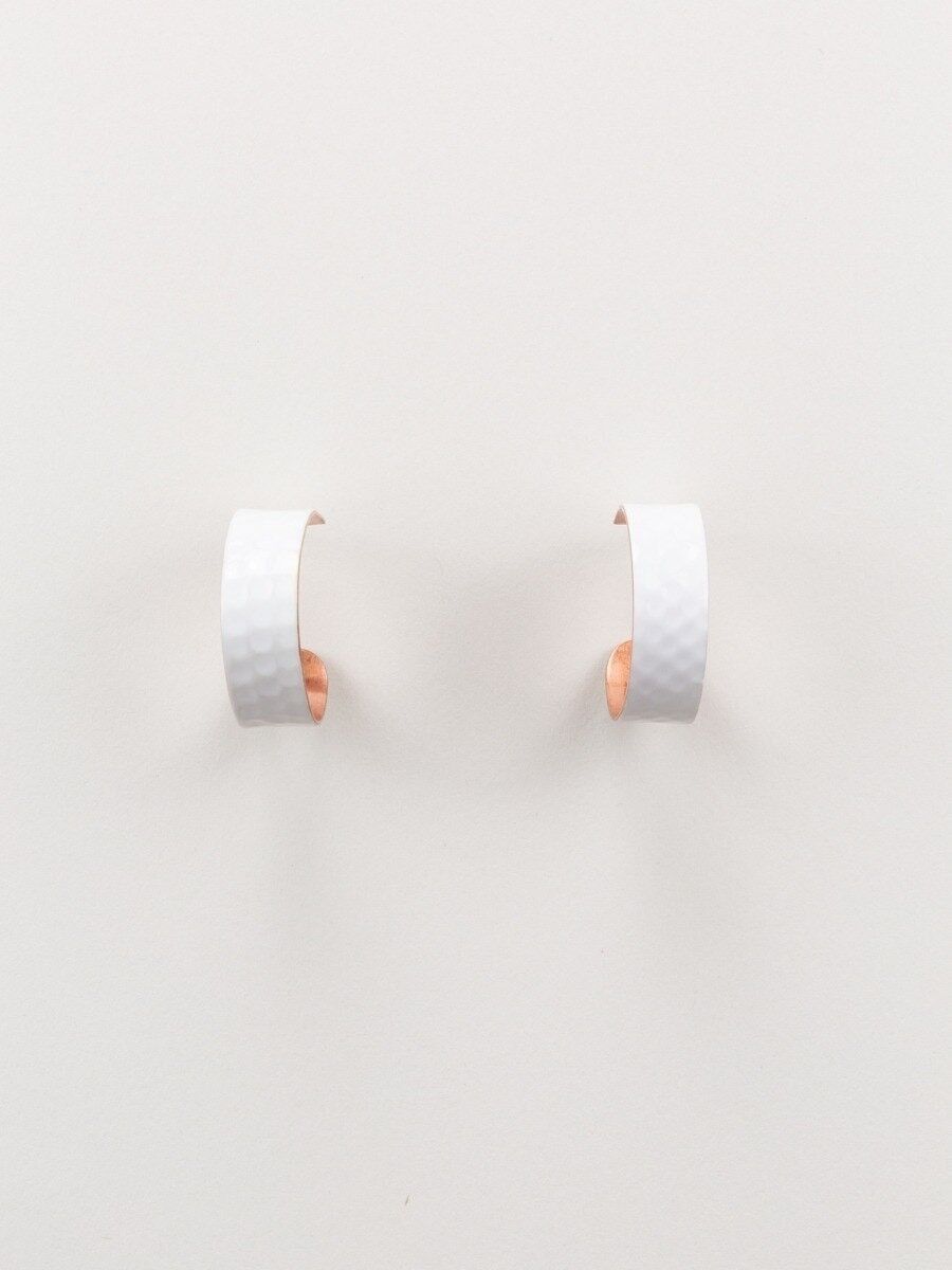 Orecchini creoli bianchi