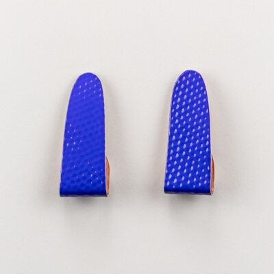 Grandes boucles d'oreilles Pendeloques Bleue