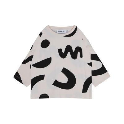 Off White Abstract Hero Long Sleeve Top