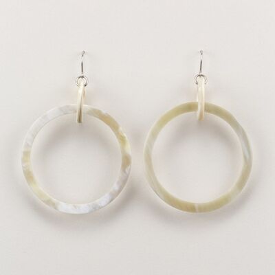 Large and small ring earrings