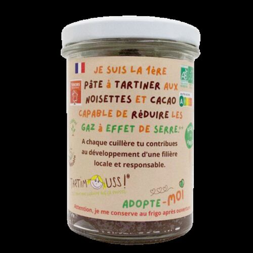 Pâte à tartiner Tartimouss ! Bio noisette et cacao