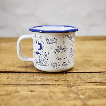 Tasse en émail enfant 6cm - Mug métal rétro Fischer's festivités 3