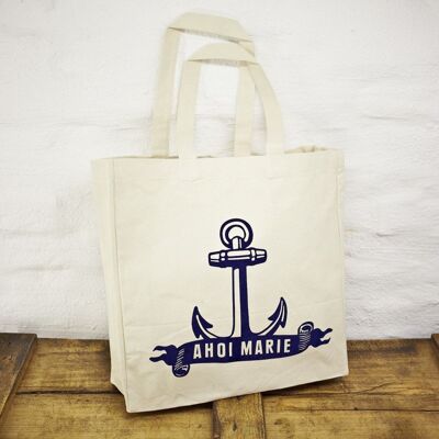Fish market bag Ahoy anchor