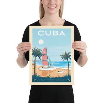 Affiche Voyage Cuba La Havane - 30x40 cm 3