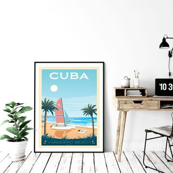 Affiche Voyage Cuba La Havane - 30x40 cm 4