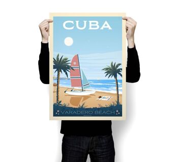 Affiche Voyage Cuba La Havane - 50x70 cm 3