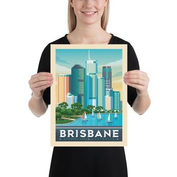 Affiche Voyage Brisbane Australie - 30x40 cm 3