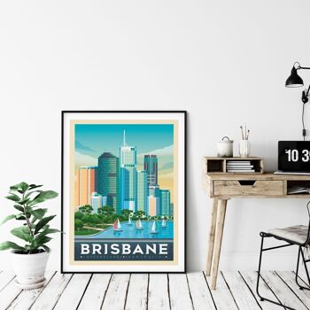Affiche Voyage Brisbane Australie - 50x70 cm 4