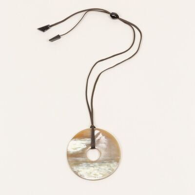 Pendentif Disque Noir