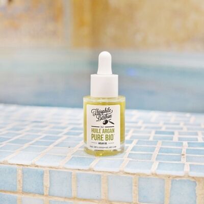 Huile d'argan 100% biologique. Sans additif. 30ml