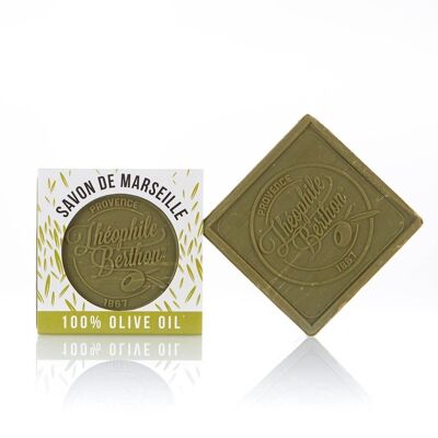 Traditional Marseille soap 100% olive oil. Without perfume or preservative. Square 100g
