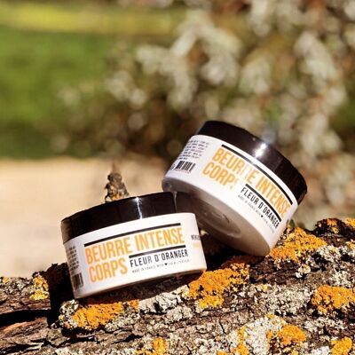 Intense body butter with 6 natural active ingredients. Orange blossom fragrance. 250ml