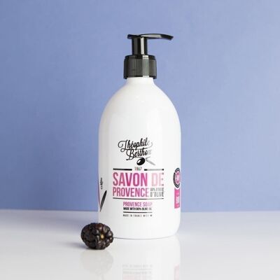 Sapone provenzale surgras con olio d'oliva. Fragranza alla mora. 500 ml