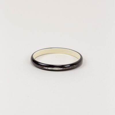 Black Marble and Fine Ivory Bracelet