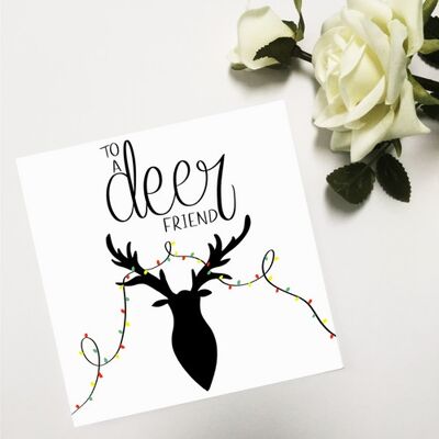 Greetings card - Deer Friend (Christmas)