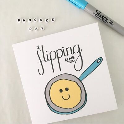 Greetings card - Flipping Love You
